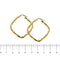 Boucles d'oreilles créoles Torchon