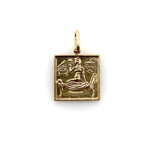 Pendentif Pendentif ou breloque en or jaune style lingot de style néo-égyptien 58 Facettes