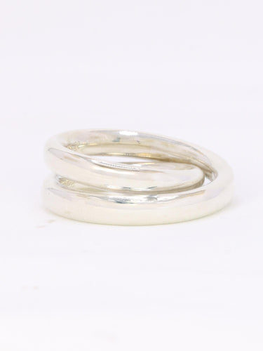 HERMES Bague Vertige argent