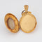Pendentif Médaillon portrait victorien ancien en or jaune avec perles 58 Facettes G12449