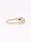 Bague géométrique or blanc diamants