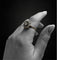 Bague Bague en or blanc sertie de diamants, époque lictueuse italienne 58 Facettes