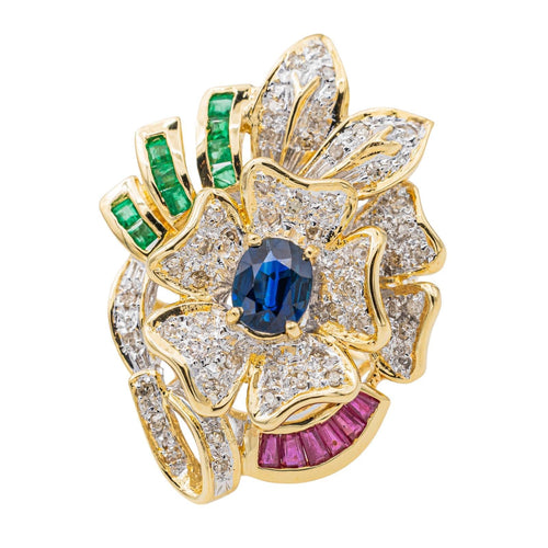 Bague 53 Bague Or jaune Saphir 58 Facettes 3311535CN