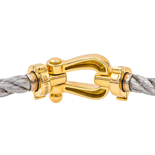 Bracelet Fred Bracelet Force 10  Or jaune, Acier 58 Facettes 4289525RV