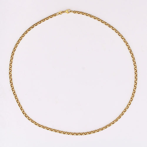 Collier Chaine or jaune maille jaseron d'occasion 58 Facettes 16-282