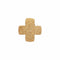 Collier Croix grecque or jaune ciselé 58 Facettes 24-327