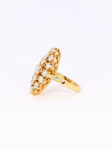 Bague 50 Bague marquise vintage or jaune diamants 2,5 ct 58 Facettes J368