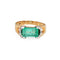 Bague 54 Bague vintage en or jaune et diamants émeraude de 1,75 ct des années 70 58 Facettes G14062