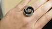 Bague 54 Bague en or blanc et onyx Yin Yang Bulgari 58 Facettes 30092