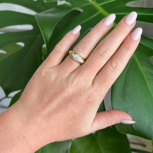 Bague 49 OJ Perrin - Bague Jonc or Platine Diamants 58 Facettes 33