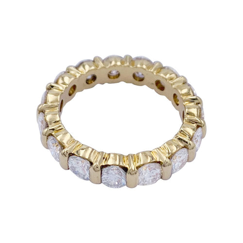 Bague 50 Alliance or jaune, diamants. 58 Facettes 32497