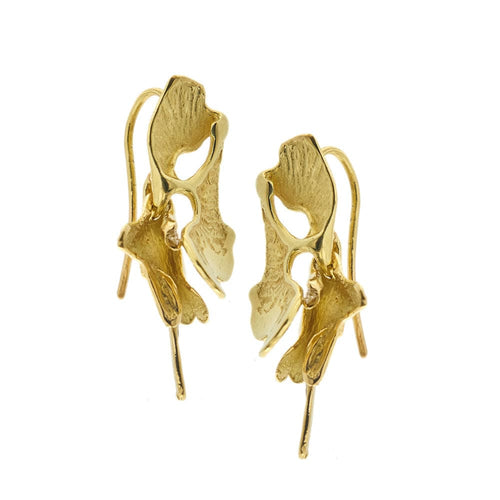 Boucles d'oreilles Boucles d'oreilles pendantes feuilles 58 Facettes 34516