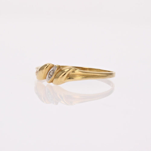 Bague 53 Fine bague en or jaune diamant d'occasion 58 Facettes 21-676C