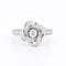 Bague 54 BOUCHERON - Collection Pivoine - Bague or blanc et diamants 58 Facettes 402