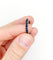 Bague 56 Alliance américaine art deco or blanc 14k saphirs bleus naturels 58 Facettes A06112