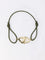 Bracelet Dinh Van - Bracelet double coeur or jaune cordon kaki 58 Facettes 1027.2