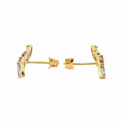 Boucles d'oreilles Boucles d'oreilles Puces Or jaune Topaze 58 Facettes 3079782CN