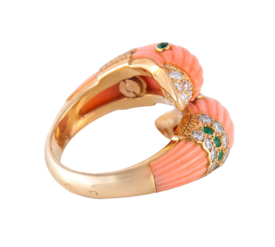 Bague 50 BAGUE "DAUPHINS" VAN CLEEF & ARPELS 58 Facettes BO/220040 RIV
