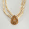 Collier Collier or jaune perle et diamants 58 Facettes LP751/9
