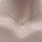 Collier Collier en or 14 carats avec diamant taille émeraude 58 Facettes A2004E