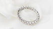 Bague 60 Alliance américaine en or blanc et diamants 1,20ct 58 Facettes 33032