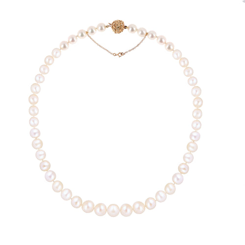 Técla - Collier de perles Akoya en or jaune 18 carats 58 Facettes C175