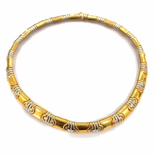 Bracelet Bracelet manchette Bulgari Parentesi en or et acier 58 Facettes