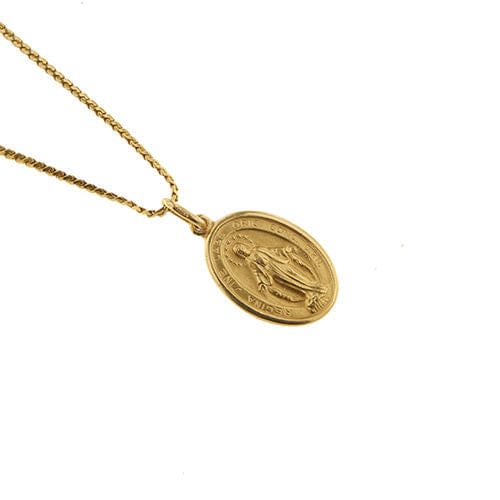 Collier Collier en or jaune avec la Vierge miraculeuse 58 Facettes 34873