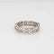 Bague 51 Bague en or blanc vintage avec diamants taille mixte 58 Facettes G13585