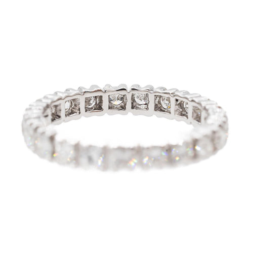 Bague 54 Bague Alliance Or blanc Diamant 58 Facettes 3256629CN