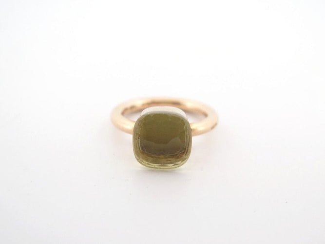 Bague 51 bague POMELLATO nudo classic en or jaune quartz citron 58 Facettes 259597