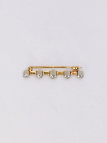 Broche Broche barrette Art-Déco or platine diamants taille ancienne 58 Facettes J298