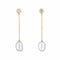 Boucles d'oreilles Tiffany & Co - Boucles d'oreilles Elsa Peretti en or jaune et diamants au mètre avec perles 58 Facettes G13867