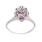 Bague 49 Bague Pompadour Or blanc Rubis 58 Facettes 3460728CN