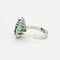 Bague 53 Bague émeraude entourage diamants 58 Facettes GU1