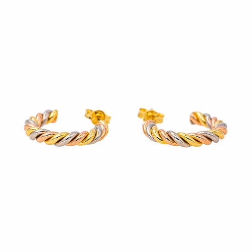 Boucles d'oreilles Boucles d'oreilles Demi créoles Or rose, Or jaune, Or blanc 58 Facettes 4153439CN