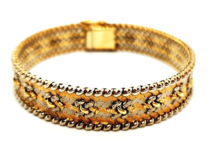 Bracelet Bracelet Maille fantaisie Or jaune, Or blanc, Or rose 58 Facettes 1649057CN