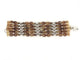 Bracelet bracelet HERMES manchette maillons argent et corne de buffle 58 Facettes 260371