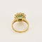 Bague Marguerite or jaune, émeraude et diamants