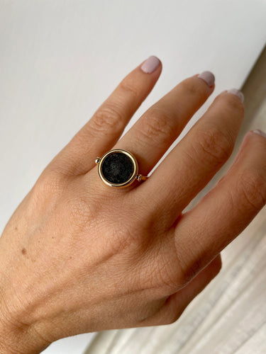 Bague Bulgari Monete Ancient Coin Gold Flip Ring 58 Facettes