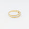 Bague 53 Demi - alliance or jaune et diamants 58 Facettes 32182