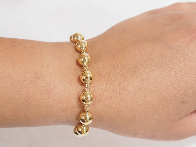 Bracelet Bracelet Marseillais Boules en or jaune 58 Facettes 33312