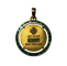 Pendentif MEDAILLE A. AUGIS OR 18K DIAMANTS EMERAUDES + QU'HIER - QUE DEMAIN 58 Facettes