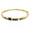 Bracelet Bracelet jonc SOHO en émail doré à rayures calligraphiques dorées 58 Facettes