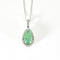 Collier Collier et pendentif en or blanc, émeraude et Diamants 58 Facettes B240539