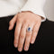 Bague 50 Bague Pompadour Saphir et Diamants 58 Facettes