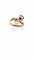 Bague ancienne Toi et Moi saphir de Siam et diamants