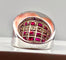 Bague 56 Bague bandeau cocktail Or blanc Rubis Diamants 58 Facettes AB 291