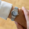 Montre Cartier - Montre Santos Octagone cadran ivoire chiffres romains en acier 58 Facettes