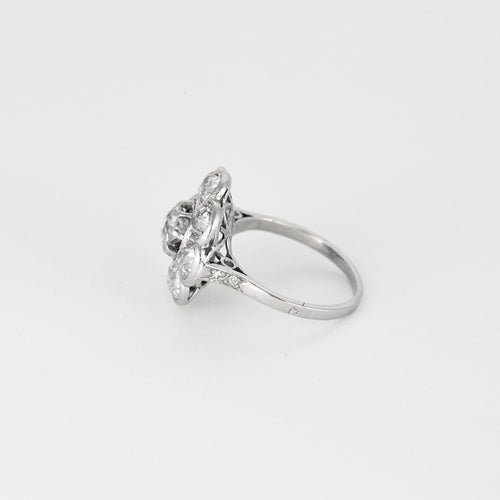 Bague Bague diamants, début XXéme, travail Français 58 Facettes